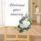 ,Set of 2 for Wedding Welcome Ceremony Sign,Artificial Wedding Arch Flowers